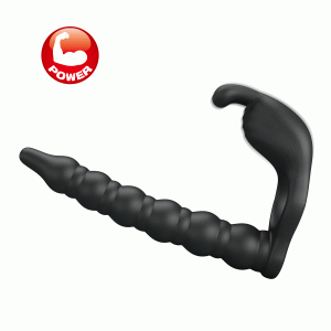 PRETTY LOVE BLACKNEY vibrating penis ring with plug - Image 3