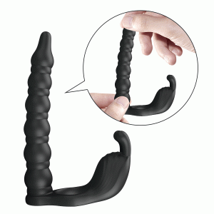 PRETTY LOVE BLACKNEY vibrating penis ring with plug - Image 4