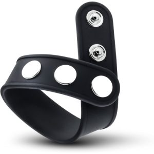 Δαχτυλίδι πέους VS5 3 Snap Cock Strap Black - Image 4