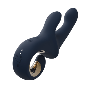 TOYBOX Gold Finger Rabbit vibrator blue - Image 4